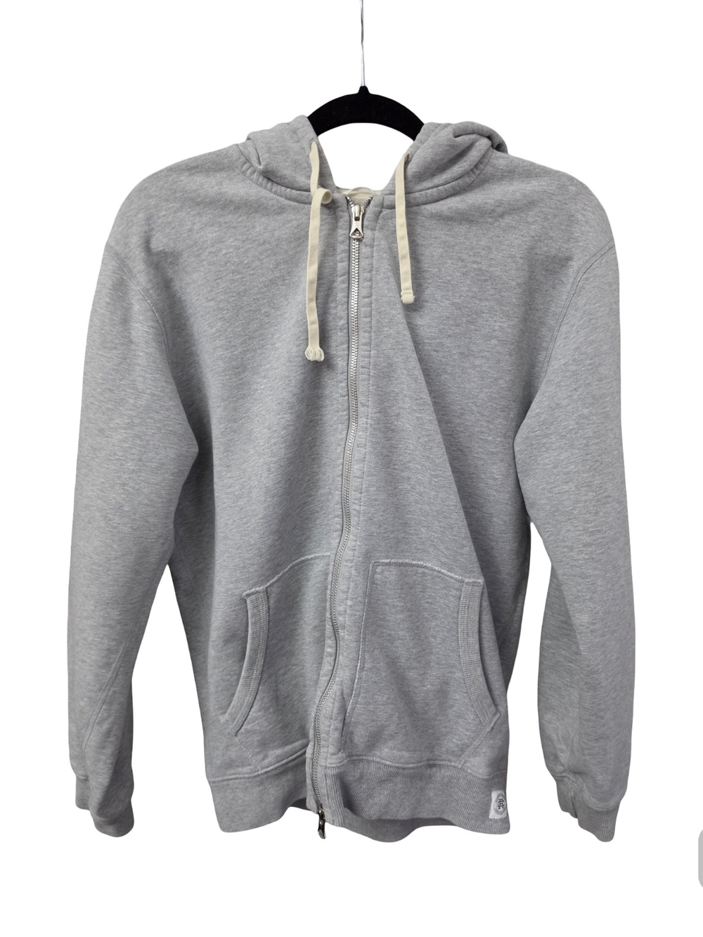 Reigning Champ Light Gray Full-Zip Hoodie